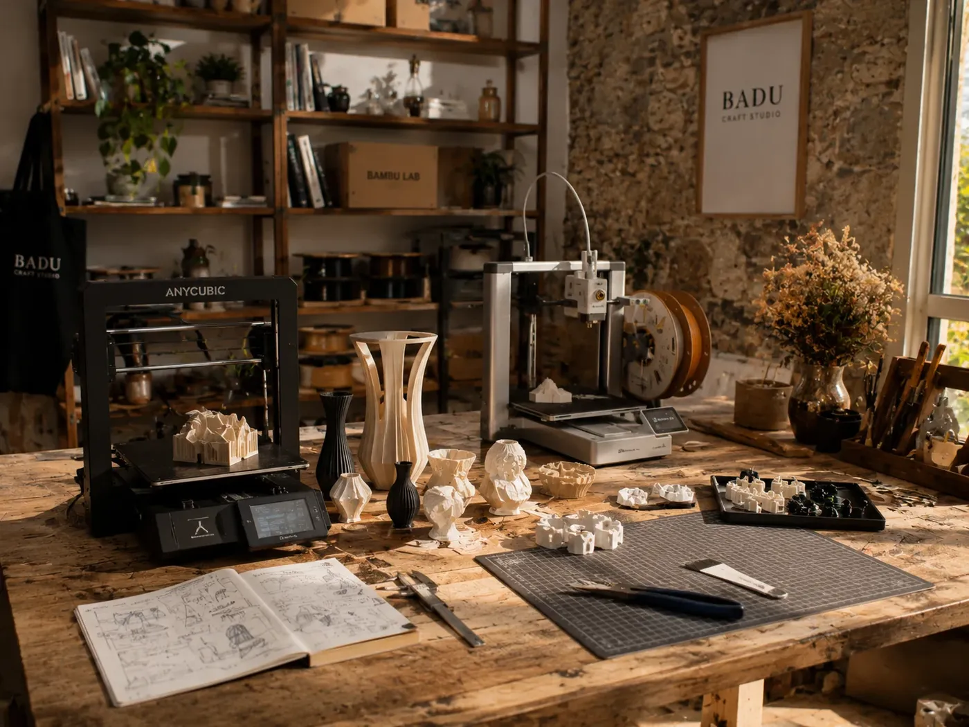 3D Tasarım & Üretim atölyesi, geniş açı — BADU CRAFT STUDIO Silivri