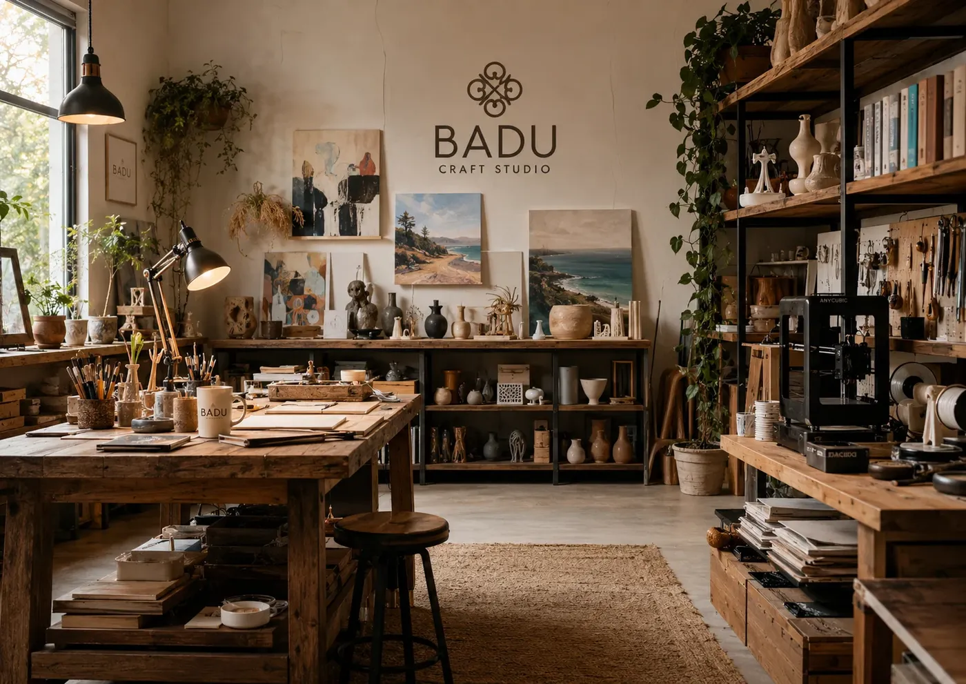 Atölye vitrini, sanat eserleri ve üretimler — BADU CRAFT STUDIO Silivri